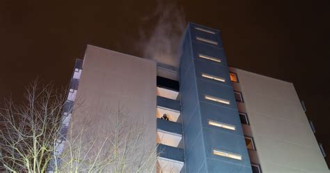 Feuer in Hochhaus in Dreieich: Sechs Verletzte im Berliner Ring, .